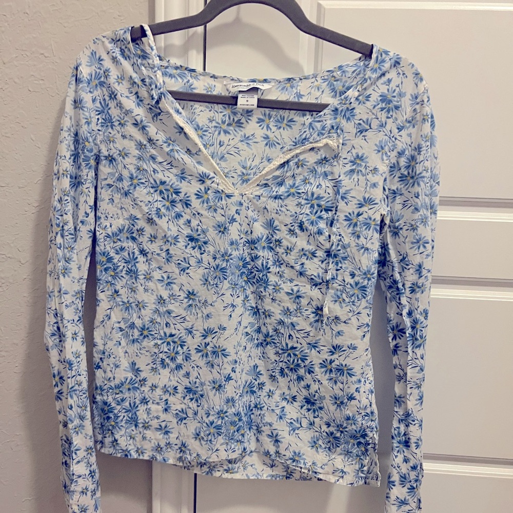 Floral Peasant Top